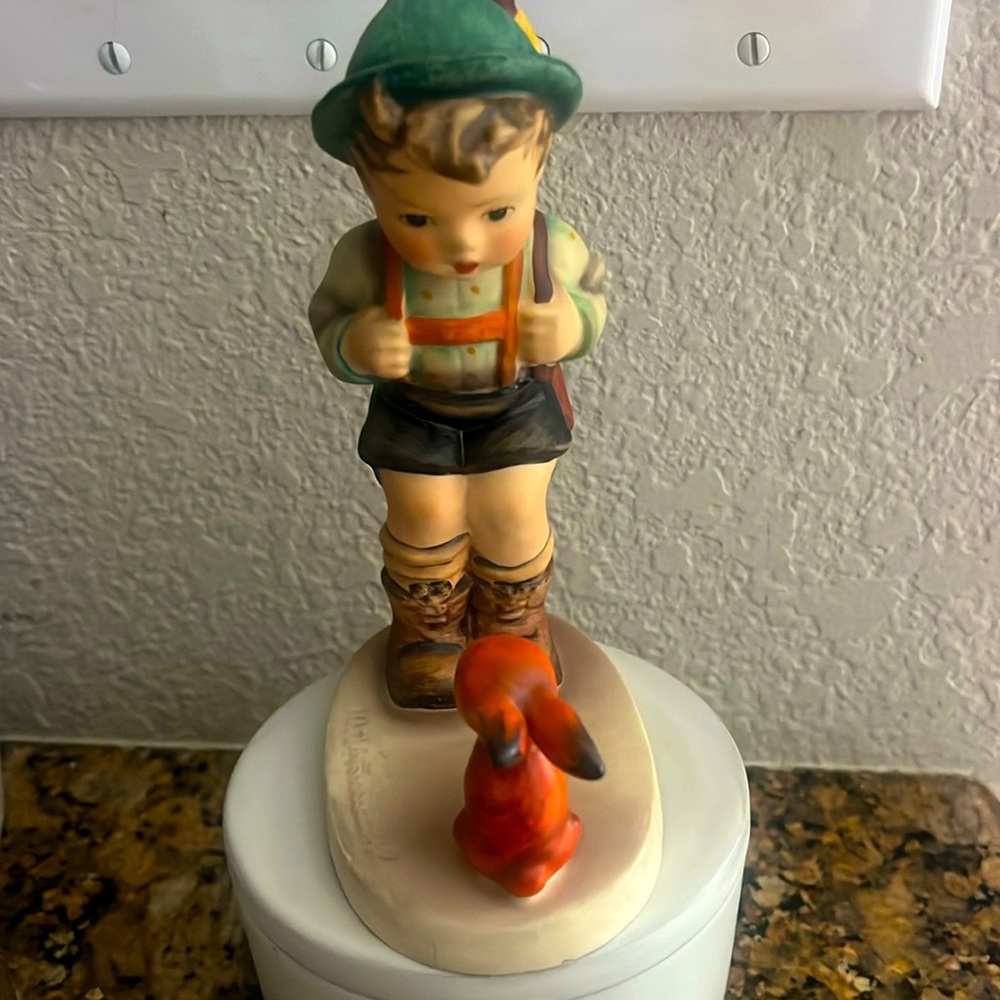 Vintage MJ Hummel sensitive hunter collectible figurine made in Germany